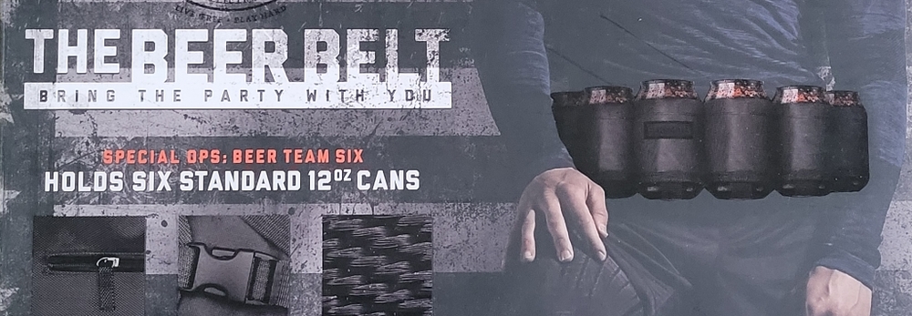 NIB The Beer Belt Blksmith Supply Company - Holds  (6) 12 ounce cans